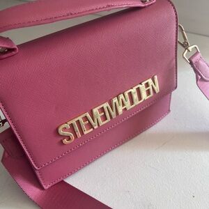 Steve Madden Pink Crossbody Bag with Bold Branding